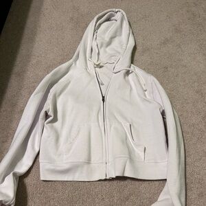Full Tilt Classic White Zip-Up Hoodie